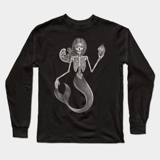 Mermaid skull fantasy surreal art. Long Sleeve T-Shirt